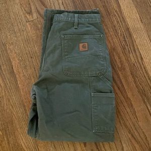 Carhartt 100% Cotton Dark Green Pants
